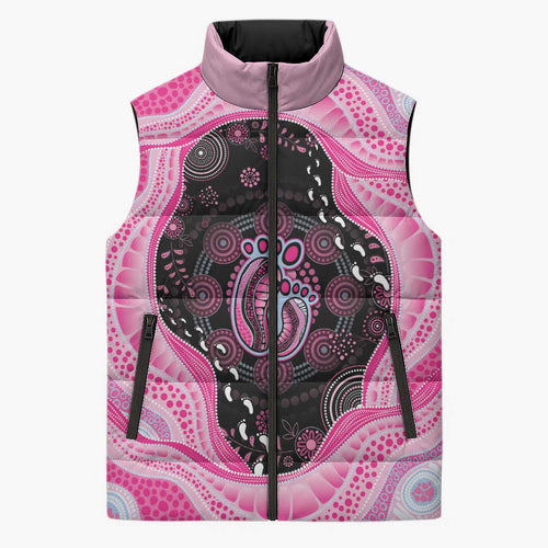 Australia Mother's Day Sleeveless Puffer Jacket Best Mum Ever Pink Version