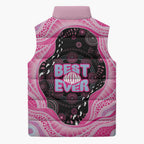 Australia Mother's Day Sleeveless Puffer Jacket Best Mum Ever Pink Version