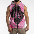 Australia Mother's Day Sleeveless Zip Hoodie Best Mum Ever Pink Version