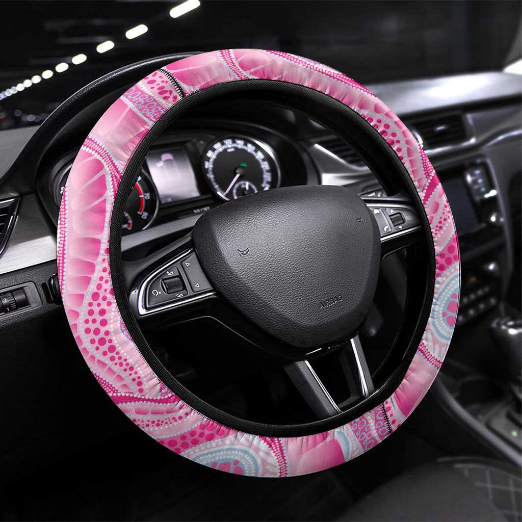 Australia Mother's Day Steering Wheel Cover Best Mum Ever Pink Version