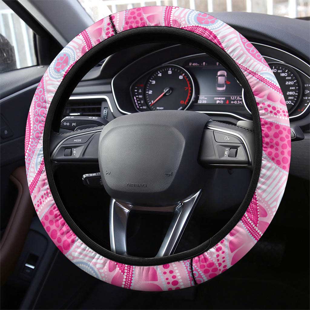 Australia Mother's Day Steering Wheel Cover Best Mum Ever Pink Version