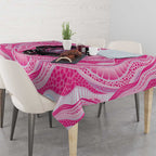 Australia Mother's Day Tablecloth Best Mum Ever Pink Version