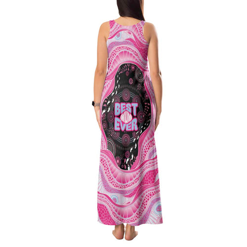 Australia Mother's Day Tank Maxi Dress Best Mum Ever Pink Version