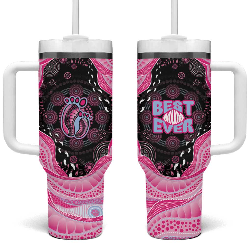 Australia Mother's Day Tumbler With Handle Best Mum Ever Pink Version