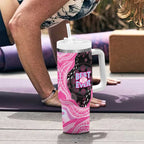 Australia Mother's Day Tumbler With Handle Best Mum Ever Pink Version