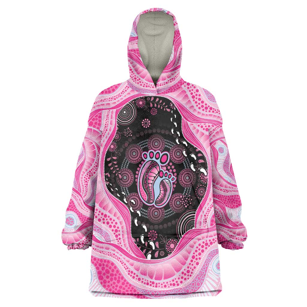 Australia Mother's Day Wearable Blanket Hoodie Best Mum Ever Pink Version