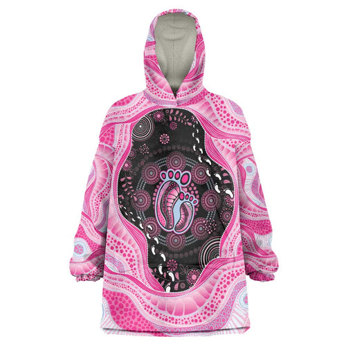Australia Mother's Day Wearable Blanket Hoodie Best Mum Ever Pink Version