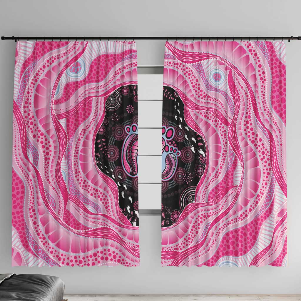 Australia Mother's Day Window Curtain Best Mum Ever Pink Version