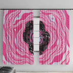 Australia Mother's Day Window Curtain Best Mum Ever Pink Version