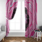 Australia Mother's Day Window Curtain Best Mum Ever Pink Version