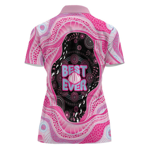Australia Mother's Day Women Polo Shirt Best Mum Ever Pink Version