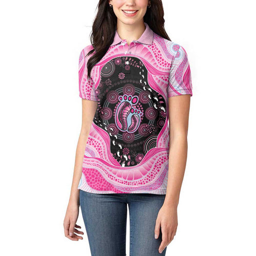 Australia Mother's Day Women Polo Shirt Best Mum Ever Pink Version