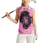 Australia Mother's Day Women Sleeveless Polo Shirt Best Mum Ever Pink Version