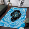 Australia Mother's Day Area Rug Best Mum Ever Blue Version