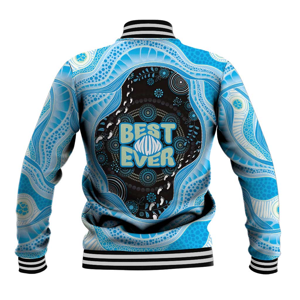 Australia Mother's Day Baseball Jacket Best Mum Ever Blue Version