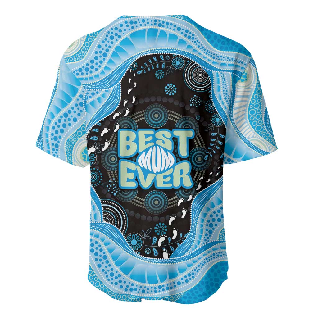 Australia Mother's Day Baseball Jersey Best Mum Ever Blue Version