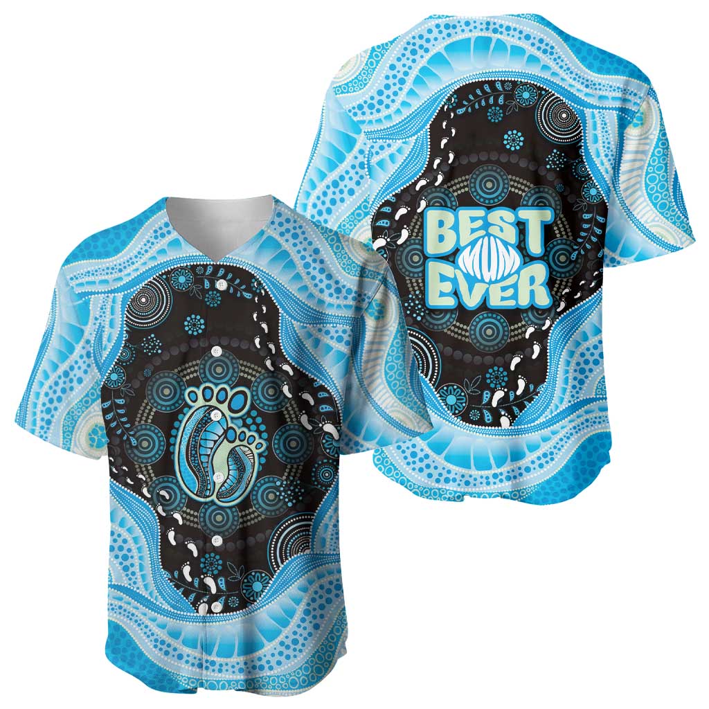 Australia Mother's Day Baseball Jersey Best Mum Ever Blue Version