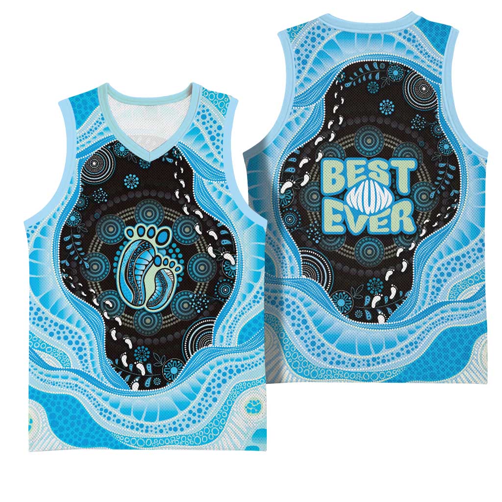 Australia Mother's Day Basketball Jersey Best Mum Ever Blue Version