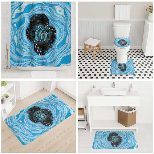 Australia Mother's Day Bathroom Set Best Mum Ever Blue Version