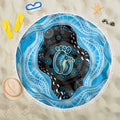 Australia Mother's Day Beach Blanket Best Mum Ever Blue Version