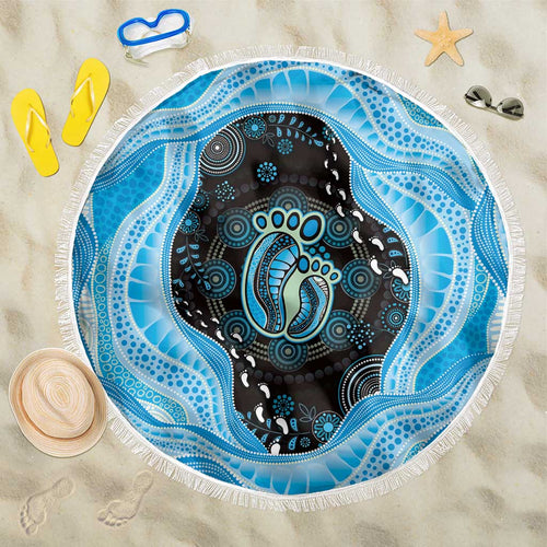 Australia Mother's Day Beach Blanket Best Mum Ever Blue Version