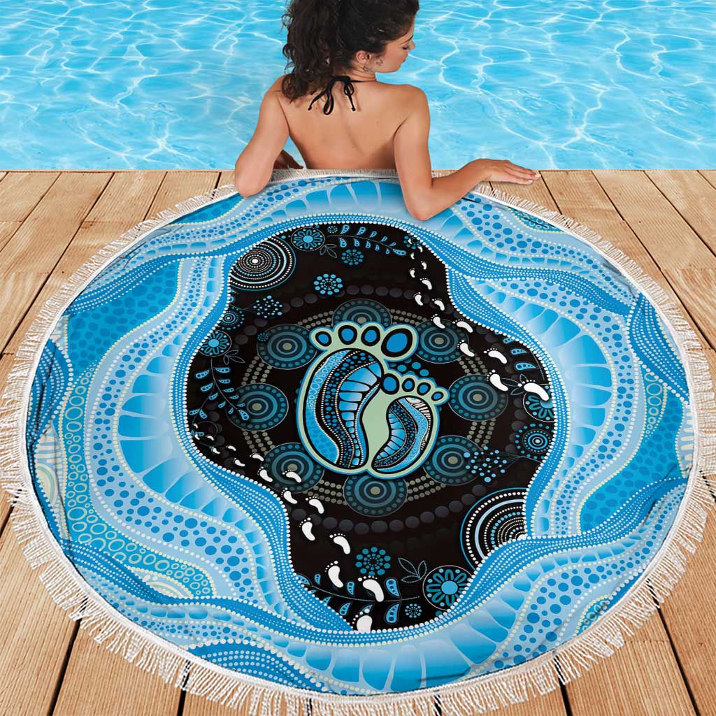 Australia Mother's Day Beach Blanket Best Mum Ever Blue Version