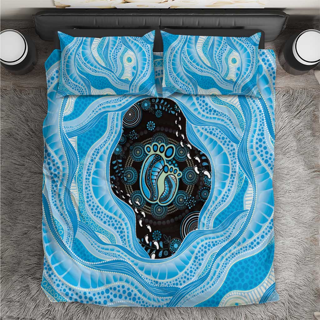 Australia Mother's Day Bedding Set Best Mum Ever Blue Version