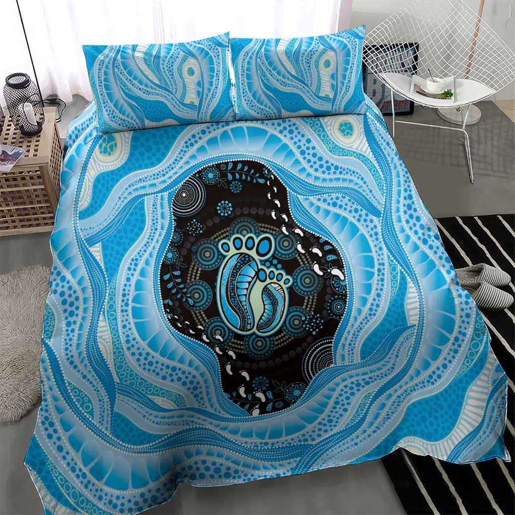 Australia Mother's Day Bedding Set Best Mum Ever Blue Version
