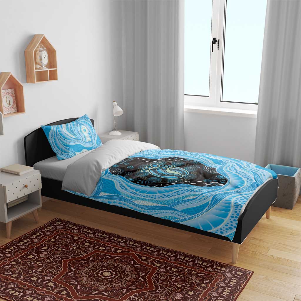 Australia Mother's Day Bedding Set Best Mum Ever Blue Version