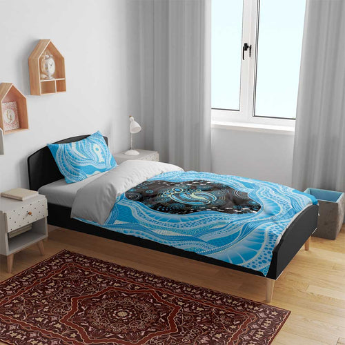 Australia Mother's Day Bedding Set Best Mum Ever Blue Version