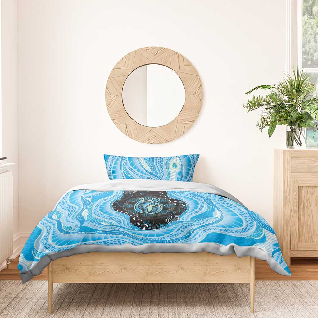 Australia Mother's Day Bedding Set Best Mum Ever Blue Version
