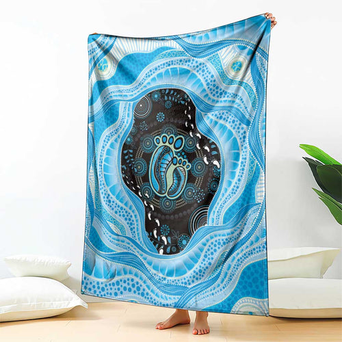 Australia Mother's Day Blanket Best Mum Ever Blue Version