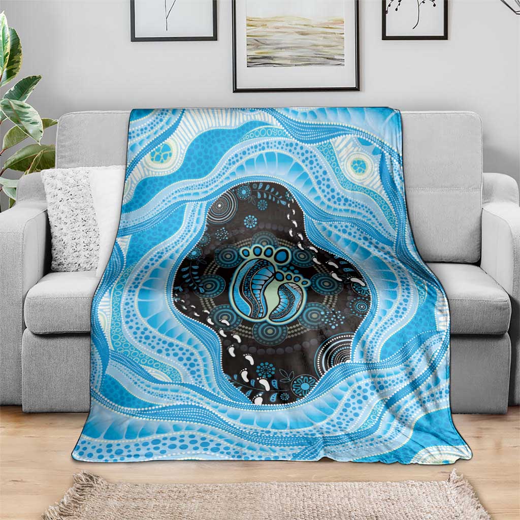 Australia Mother's Day Blanket Best Mum Ever Blue Version