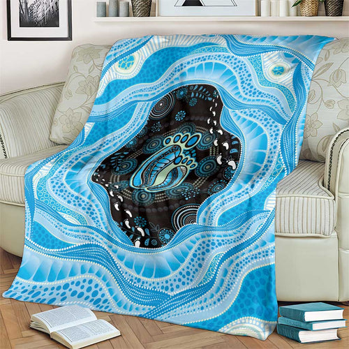 Australia Mother's Day Blanket Best Mum Ever Blue Version