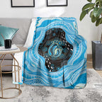 Australia Mother's Day Blanket Best Mum Ever Blue Version