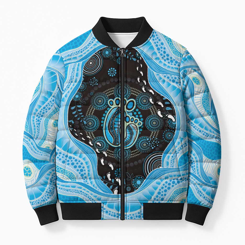 Australia Mother's Day Bomber Puffer Jacket Best Mum Ever Blue Version