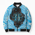 Australia Mother's Day Bomber Puffer Jacket Best Mum Ever Blue Version