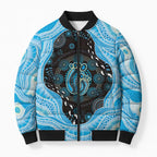 Australia Mother's Day Bomber Puffer Jacket Best Mum Ever Blue Version