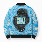 Australia Mother's Day Bomber Puffer Jacket Best Mum Ever Blue Version