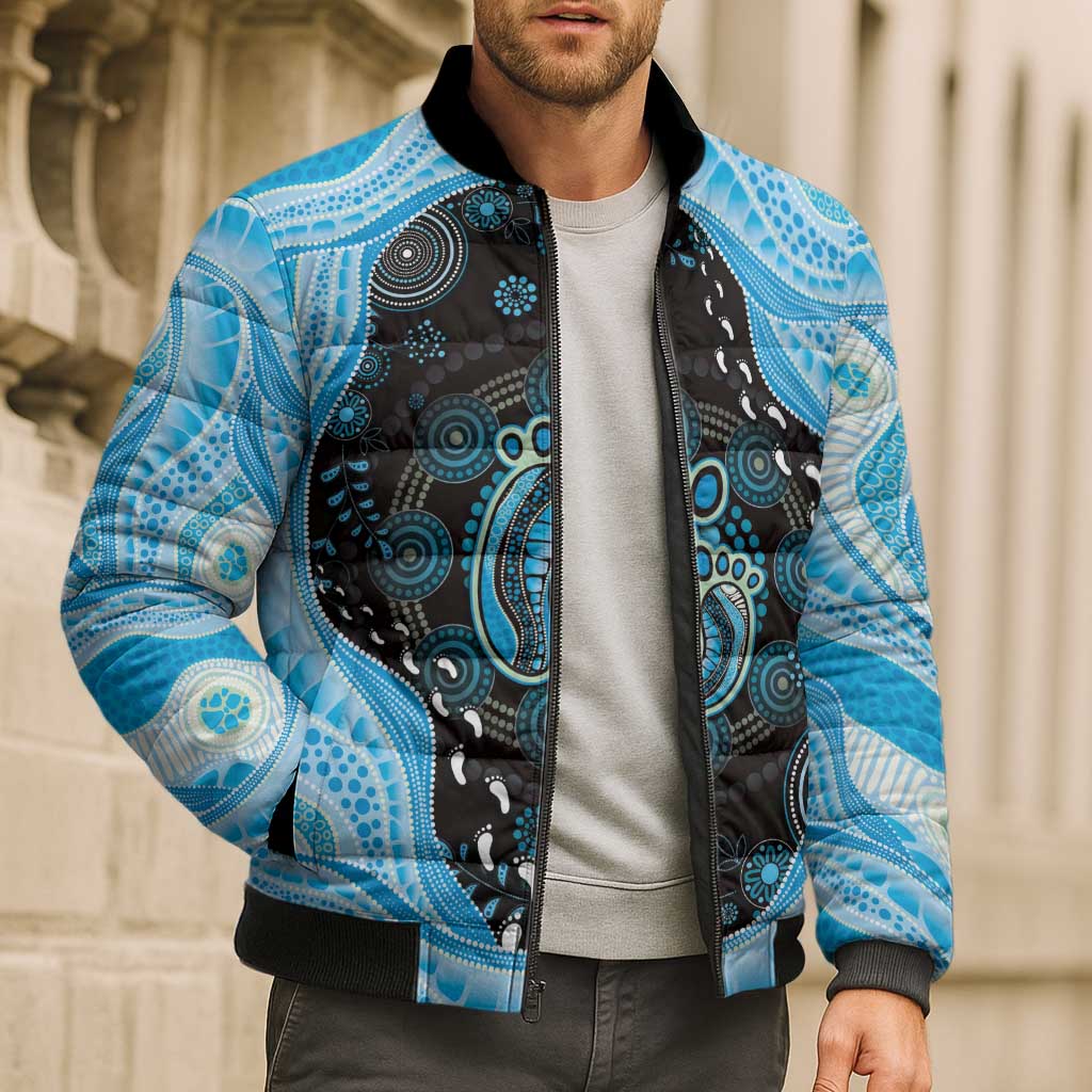 Australia Mother's Day Bomber Puffer Jacket Best Mum Ever Blue Version