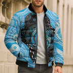 Australia Mother's Day Bomber Puffer Jacket Best Mum Ever Blue Version