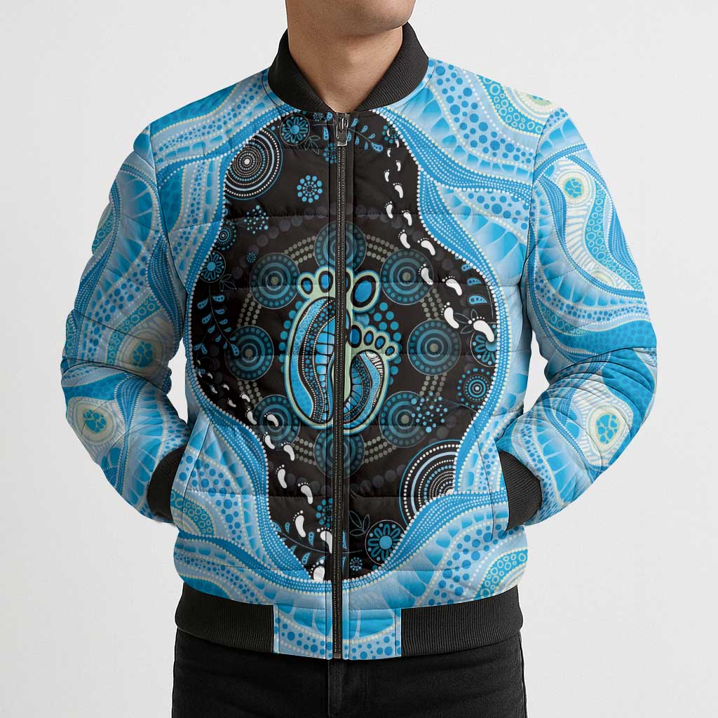 Australia Mother's Day Bomber Puffer Jacket Best Mum Ever Blue Version