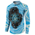 Australia Mother's Day Button Sweatshirt Best Mum Ever Blue Version