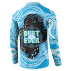 Australia Mother's Day Button Sweatshirt Best Mum Ever Blue Version
