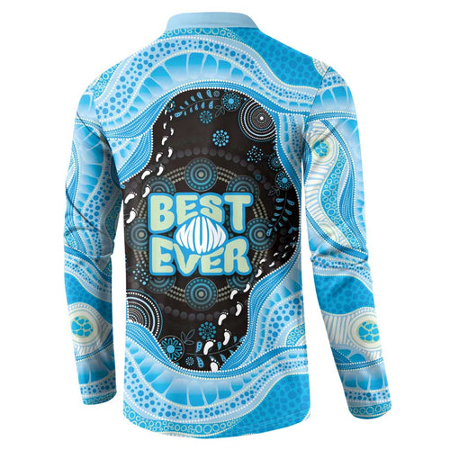 Australia Mother's Day Button Sweatshirt Best Mum Ever Blue Version