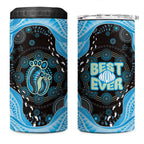 Australia Mother's Day 4 in 1 Can Cooler Tumbler Best Mum Ever Blue Version