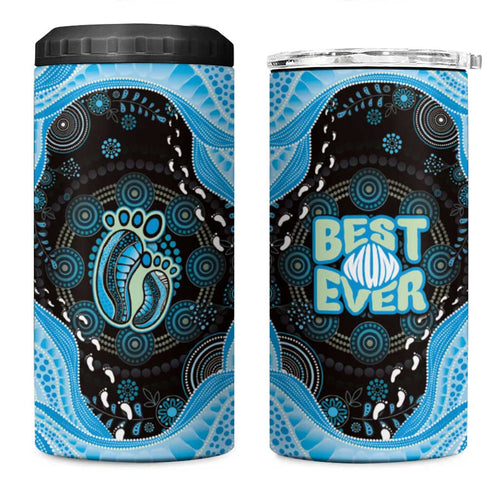 Australia Mother's Day 4 in 1 Can Cooler Tumbler Best Mum Ever Blue Version