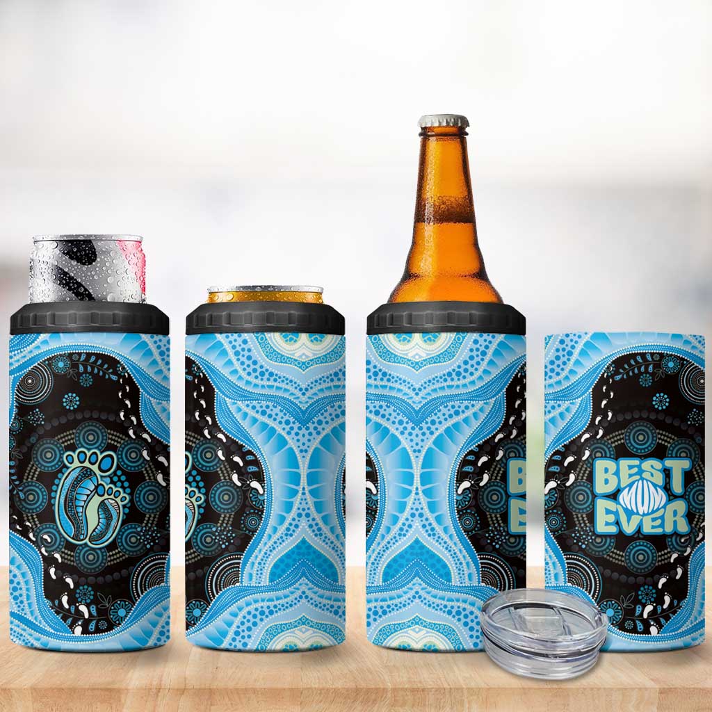 Australia Mother's Day 4 in 1 Can Cooler Tumbler Best Mum Ever Blue Version