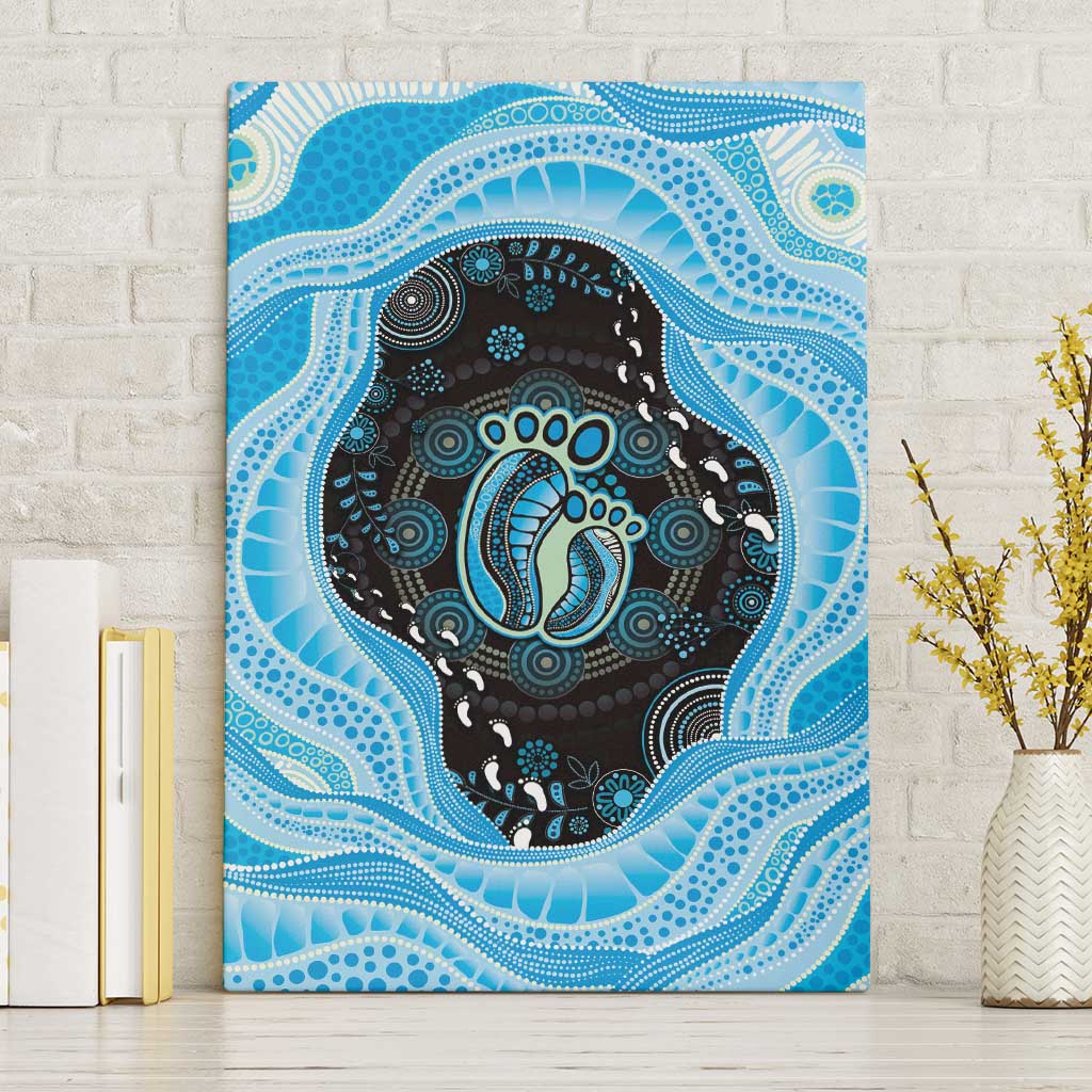 Australia Mother's Day Canvas Wall Art Best Mum Ever Blue Version