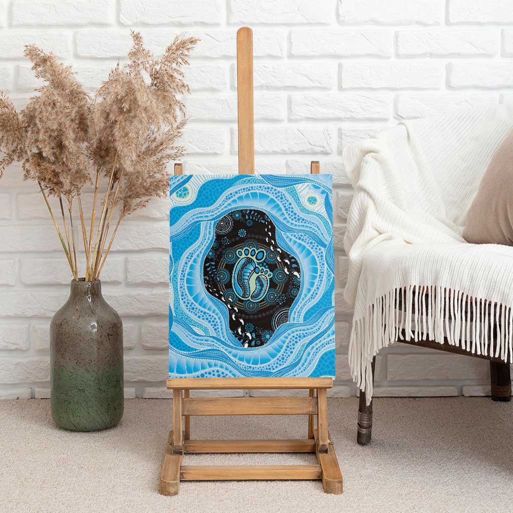 Australia Mother's Day Canvas Wall Art Best Mum Ever Blue Version